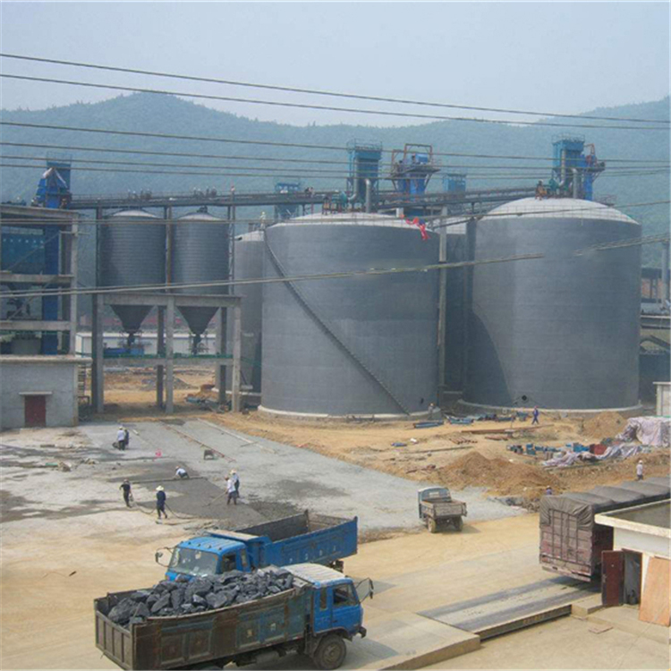 温州水泥钢板仓2座3000吨青岛项目进入施工